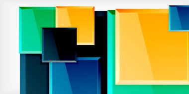 Yansımaları olan renkli kareler soyut arkaplan tasarımı. Duvar Kağıdı, Sancak, Arkaplan, Kart, Kitap İllüstrasyonu, İniş Sayfası