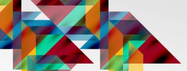 Teknik üstüste binen üçgen elementleri geometrik grafik desen biçimlendirir