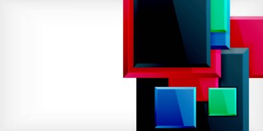 Yansımaları olan renkli kareler soyut arkaplan tasarımı. Duvar Kağıdı, Sancak, Arkaplan, Kart, Kitap İllüstrasyonu, İniş Sayfası