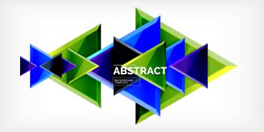 Soyut arkaplan - üç boyutlu renkli üçgenler. Duvar Kağıdı, Sancak, Arkaplan, Kart, Kitap İllüstrasyonu, İniş Sayfası