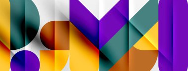 Yuvarlak şekiller, daireler ve çizgiler minimum geometrik arkaplan. Duvar Kağıdı, Sancak, Arkaplan, Kart, Kitap İllüstrasyonu, İniş Sayfası