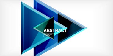 Soyut arkaplan - üç boyutlu renkli üçgenler. Duvar Kağıdı, Sancak, Arkaplan, Kart, Kitap İllüstrasyonu, İniş Sayfası