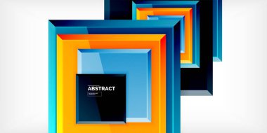 Yansımaları olan renkli kareler soyut arkaplan tasarımı. Duvar Kağıdı, Sancak, Arkaplan, Kart, Kitap İllüstrasyonu, İniş Sayfası