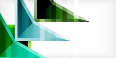 3d efektli oklar soyut arkaplan. Açık gri arkaplanda üçgenler