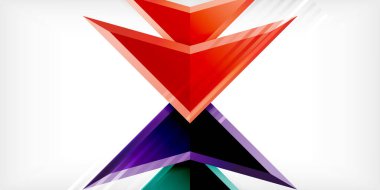 Soyut arkaplan renk üçgenleri ve ok bileşimi. Duvar Kağıdı, Sancak, Arkaplan, Kart, Kitap İllüstrasyonu, İniş Sayfası