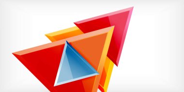 Soyut arkaplan - üç boyutlu renkli üçgenler. Duvar Kağıdı, Sancak, Arkaplan, Kart, Kitap İllüstrasyonu, İniş Sayfası