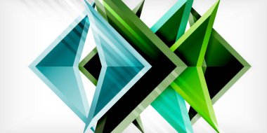 3d efektli oklar soyut arkaplan. Açık gri arkaplanda üçgenler