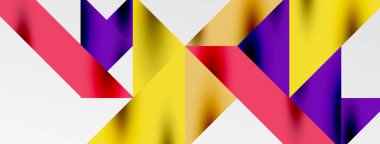 Teknik üstüste binen üçgen elementleri geometrik grafik desen biçimlendirir