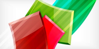 Vektör soyut renk geometrik şekilleri. Duvar kağıdı, afiş, arkaplan, kart, kitap illüstrasyonu, iniş sayfası