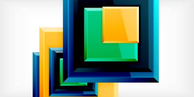 Yansımaları olan renkli kareler soyut arkaplan tasarımı. Duvar Kağıdı, Sancak, Arkaplan, Kart, Kitap İllüstrasyonu, İniş Sayfası