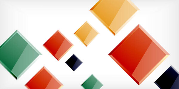 Shiny glossy metallic or plastic square design background. Vector Illustration For Wallpaper, Banner, Background, Card, Book Illustration, landing page