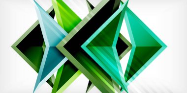 3d efektli oklar soyut arkaplan. Açık gri arkaplanda üçgenler