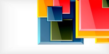 Yansımaları olan renkli kareler soyut arkaplan tasarımı. Duvar Kağıdı, Sancak, Arkaplan, Kart, Kitap İllüstrasyonu, İniş Sayfası