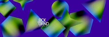 Neon rengi geometrik şekiller kare üçgen çember soyut arkaplan. Duvar Kağıdı, Sancak, Arkaplan, Kart, Kitap İllüstrasyonu, İniş Sayfası