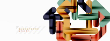 Soyut arkaplan - renkli satır bileşimi. Teknoloji veya iş dijital şablonu