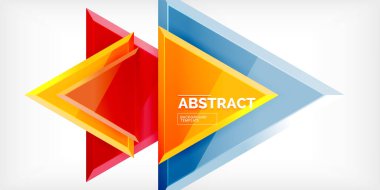 Soyut arkaplan - üç boyutlu renkli üçgenler. Duvar Kağıdı, Sancak, Arkaplan, Kart, Kitap İllüstrasyonu, İniş Sayfası