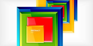 Yansımaları olan renkli kareler soyut arkaplan tasarımı. Duvar Kağıdı, Sancak, Arkaplan, Kart, Kitap İllüstrasyonu, İniş Sayfası