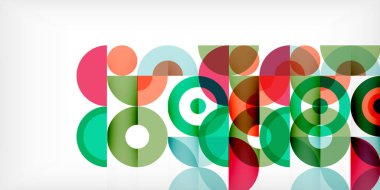 Minimum geometrik soyut arkaplan. Çember kare ve üçgen tasarım. Duvar kağıdı, afiş, arkaplan veya iniş için moda tekno iş şablonu