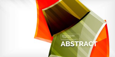 Vector abstract color geometric shapes. Illustration For Wallpaper, Banner, Background, Card, Book Illustration, landing page clipart