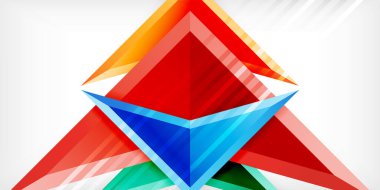 Soyut arkaplan renk üçgenleri ve ok bileşimi. Duvar Kağıdı, Sancak, Arkaplan, Kart, Kitap İllüstrasyonu, İniş Sayfası