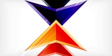 Soyut arkaplan renk üçgenleri ve ok bileşimi. Duvar Kağıdı, Sancak, Arkaplan, Kart, Kitap İllüstrasyonu, İniş Sayfası