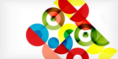 Renkli çember soyut arkaplan. Duvar kağıdı, afiş, sunum, arkaplan şablonu