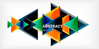 Soyut arkaplan - parlak üçgenler. Duvar Kağıdı, Sancak, Arkaplan, Kart, Kitap İllüstrasyonu, İniş Sayfası