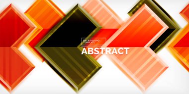 3D efektler ve çizgi dokusu geometrik soyut arkaplan ile oluşturulan ok sembolleri