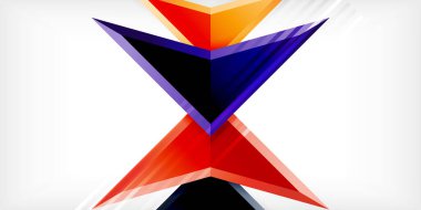 Soyut arkaplan renk üçgenleri ve ok bileşimi. Duvar Kağıdı, Sancak, Arkaplan, Kart, Kitap İllüstrasyonu, İniş Sayfası