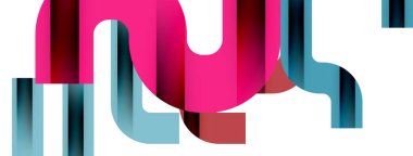 Satırlar, soyut harf tasarım arkaplanı. Duvar kağıdı, bayrak, arkaplan, kart, kitap illüstrasyonu, iniş sayfası için Geometrik vektör ilüstrasyonu