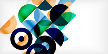 Renkli çember soyut arkaplan. Duvar kağıdı, afiş, sunum, arkaplan şablonu