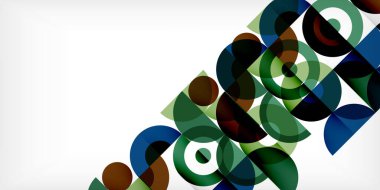 Renkli çember soyut arkaplan. Duvar kağıdı, afiş, sunum, arkaplan şablonu