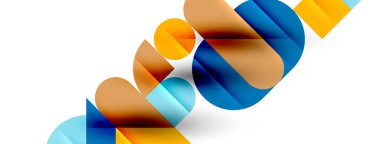 Yuvarlak şekiller, daireler ve çizgiler minimum geometrik arkaplan. Duvar Kağıdı, Sancak, Arkaplan, Kart, Kitap İllüstrasyonu, İniş Sayfası