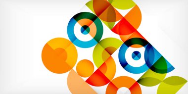 Minimum geometrik soyut arkaplan. Çember kare ve üçgen tasarım. Duvar kağıdı, afiş, arkaplan veya iniş için moda tekno iş şablonu