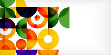 Renkli çember soyut arkaplan. Duvar kağıdı, afiş, sunum, arkaplan şablonu