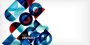 Renkli çember soyut arkaplan. Duvar kağıdı, afiş, sunum, arkaplan şablonu