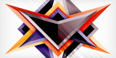 Soyut arkaplan renk üçgenleri ve ok bileşimi. Duvar Kağıdı, Sancak, Arkaplan, Kart, Kitap İllüstrasyonu, İniş Sayfası