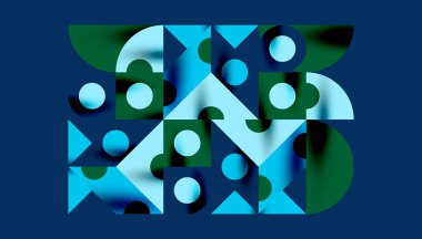 Renkli üçgenler kare geometrik tasarımı daire içine alır. Duvar kağıdı, afiş, arkaplan, kart, kitap illüstrasyonu, iniş sayfası için soyut arkaplan