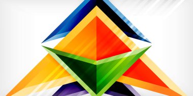 Soyut arkaplan renk üçgenleri ve ok bileşimi. Duvar Kağıdı, Sancak, Arkaplan, Kart, Kitap İllüstrasyonu, İniş Sayfası