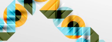 Yuvarlak şekiller, daireler ve çizgiler minimum geometrik arkaplan. Duvar Kağıdı, Sancak, Arkaplan, Kart, Kitap İllüstrasyonu, İniş Sayfası