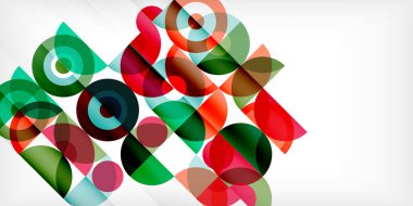 Minimum geometrik soyut arkaplan. Çember kare ve üçgen tasarım. Duvar kağıdı, afiş, arkaplan veya iniş için moda tekno iş şablonu