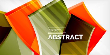 Vector abstract color geometric shapes. Illustration For Wallpaper, Banner, Background, Card, Book Illustration, landing page clipart