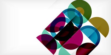 Renkli çember soyut arkaplan. Duvar kağıdı, afiş, sunum, arkaplan şablonu