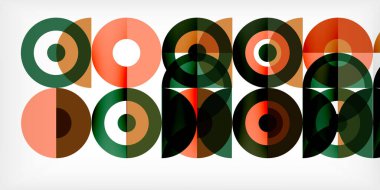 Renkli çember soyut arkaplan. Duvar kağıdı, afiş, sunum, arkaplan şablonu