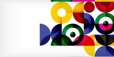 Renkli çember soyut arkaplan. Duvar kağıdı, afiş, sunum, arkaplan şablonu