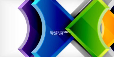 Yuvarlak elementli ok. Renkli geometrik şekiller arka plan. Duvar Kağıdı, Sancak, Arkaplan, Kart, Kitap İllüstrasyonu, İniş Sayfası