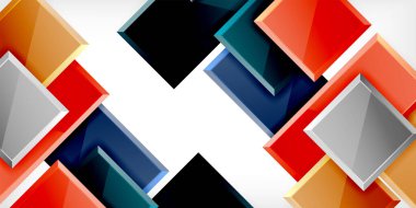 Kare şekilli soyut geometri. Duvar Kağıdı, Sancak, Arkaplan, Kart, Kitap İllüstrasyonu, İniş Sayfası