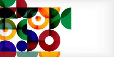 Renkli çember soyut arkaplan. Duvar kağıdı, afiş, sunum, arkaplan şablonu