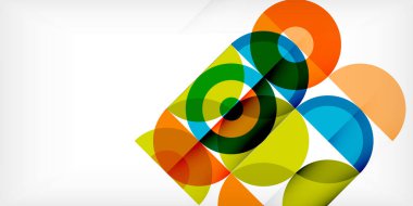 Minimum geometrik soyut arkaplan. Çember kare ve üçgen tasarım. Duvar kağıdı, afiş, arkaplan veya iniş için moda tekno iş şablonu
