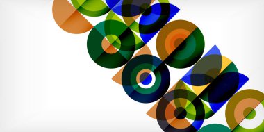 Renkli çember soyut arkaplan. Duvar kağıdı, afiş, sunum, arkaplan şablonu